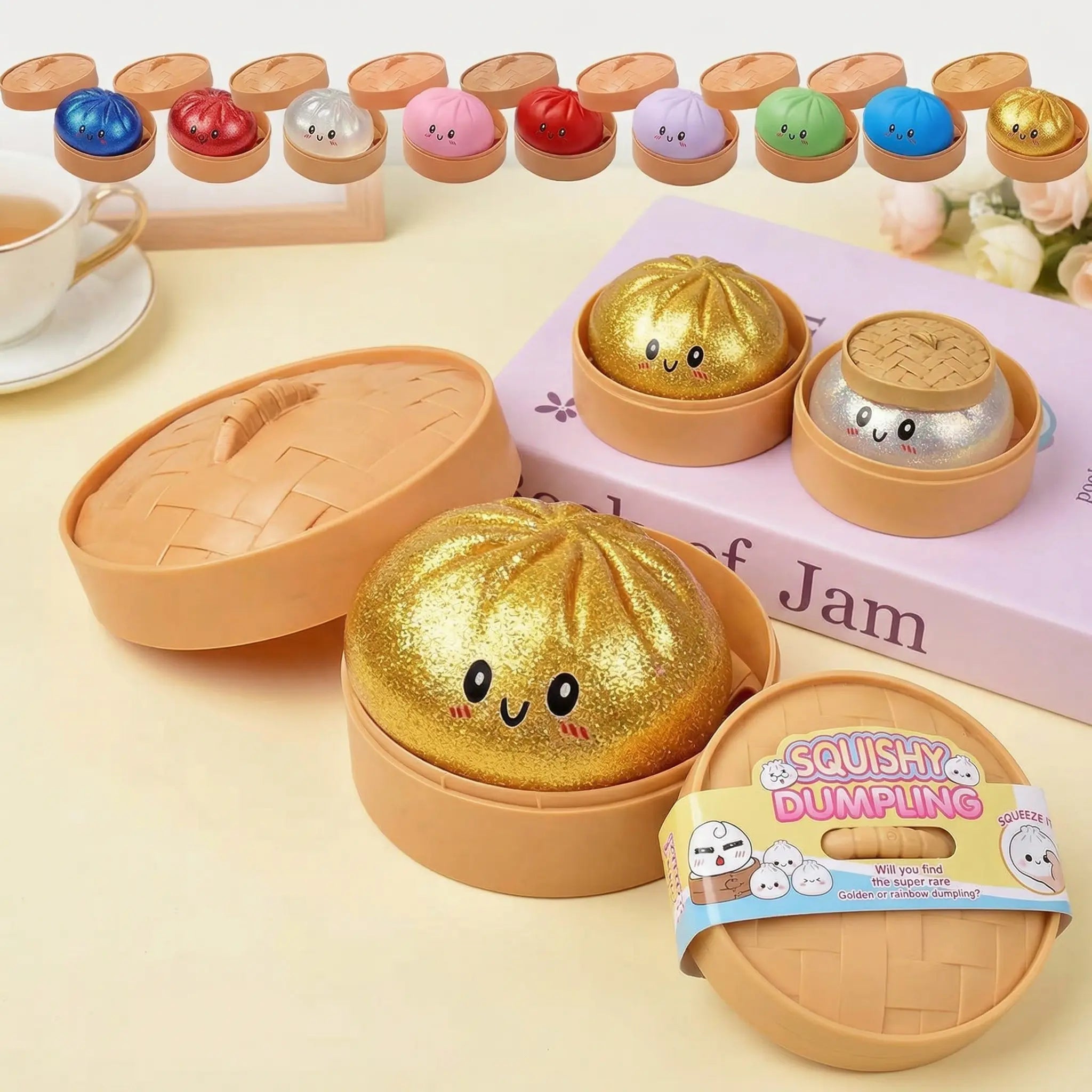 Glowing Crystal Dumpling Squishy